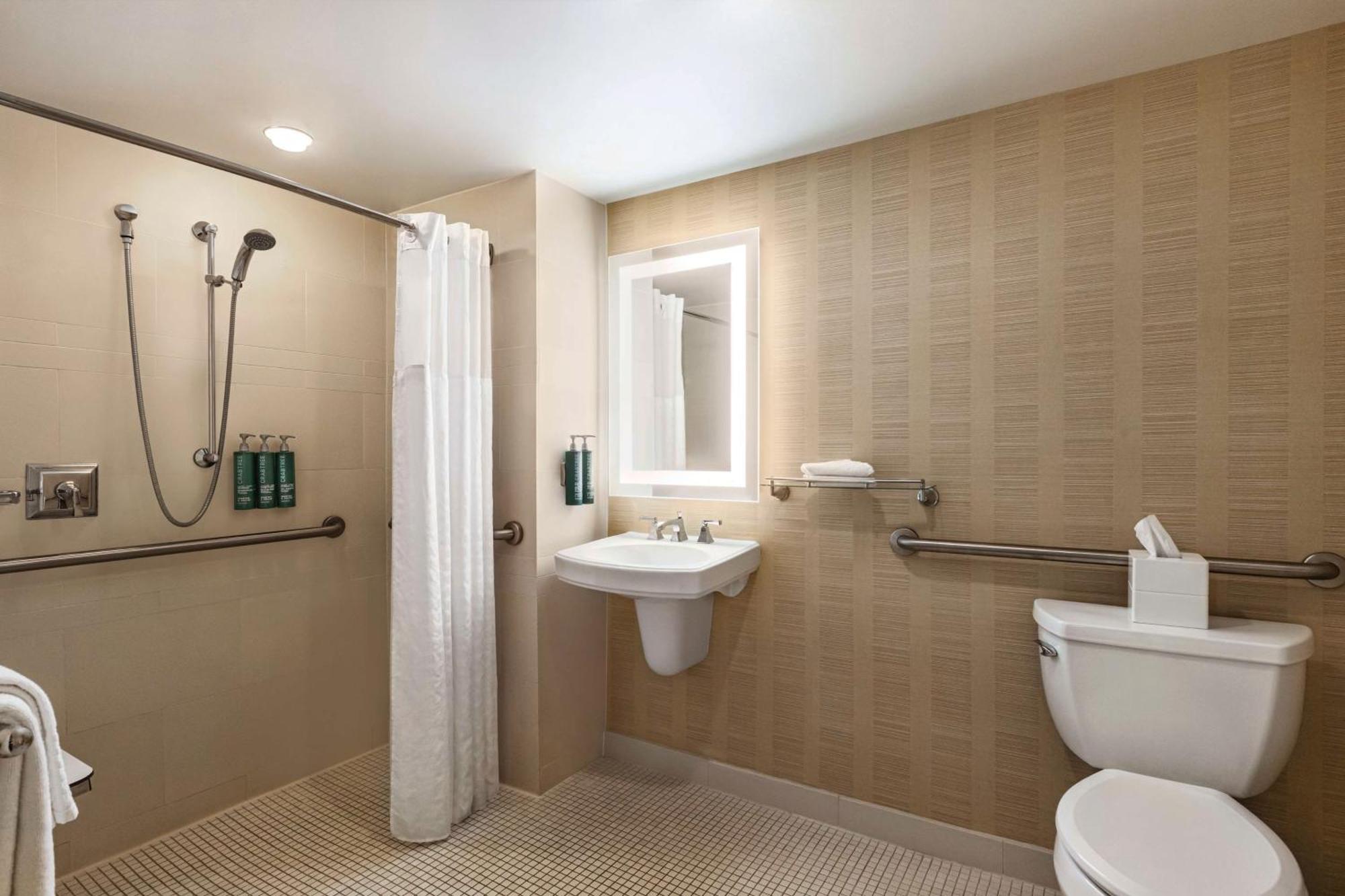 King Room with Roll-In Shower - Hearing Accessible